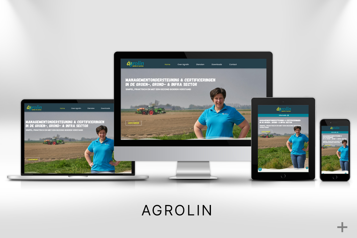 Website project website gemaakt voor Agrolin door 2B Media uit Delft