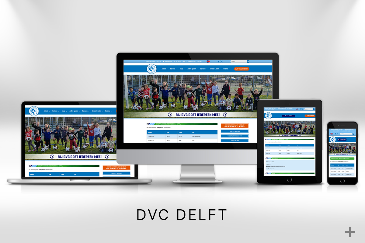 Website project website gemaakt en Google geoptimaliseerd voor DVC Delft door 2B Media uit Delft