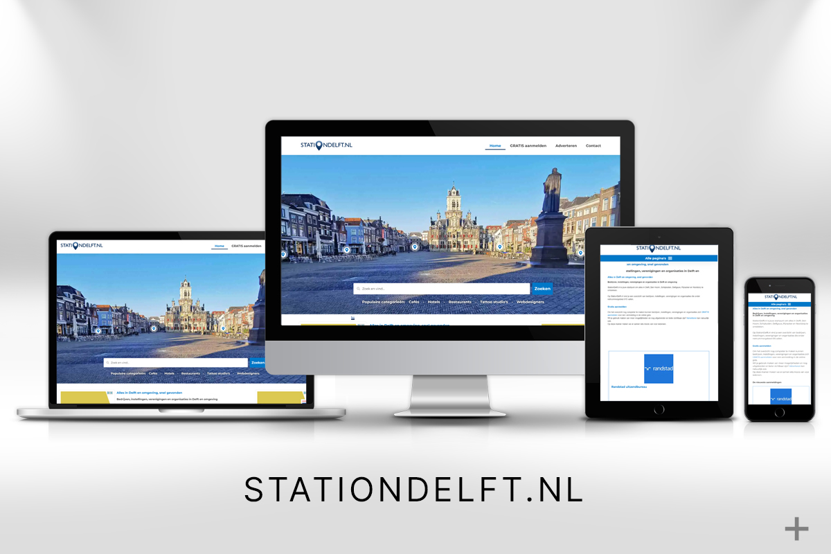 Website project website gemaakt en Google geoptimaliseerd voor bedrijvengids Station Delft door 2B Media uit Delft