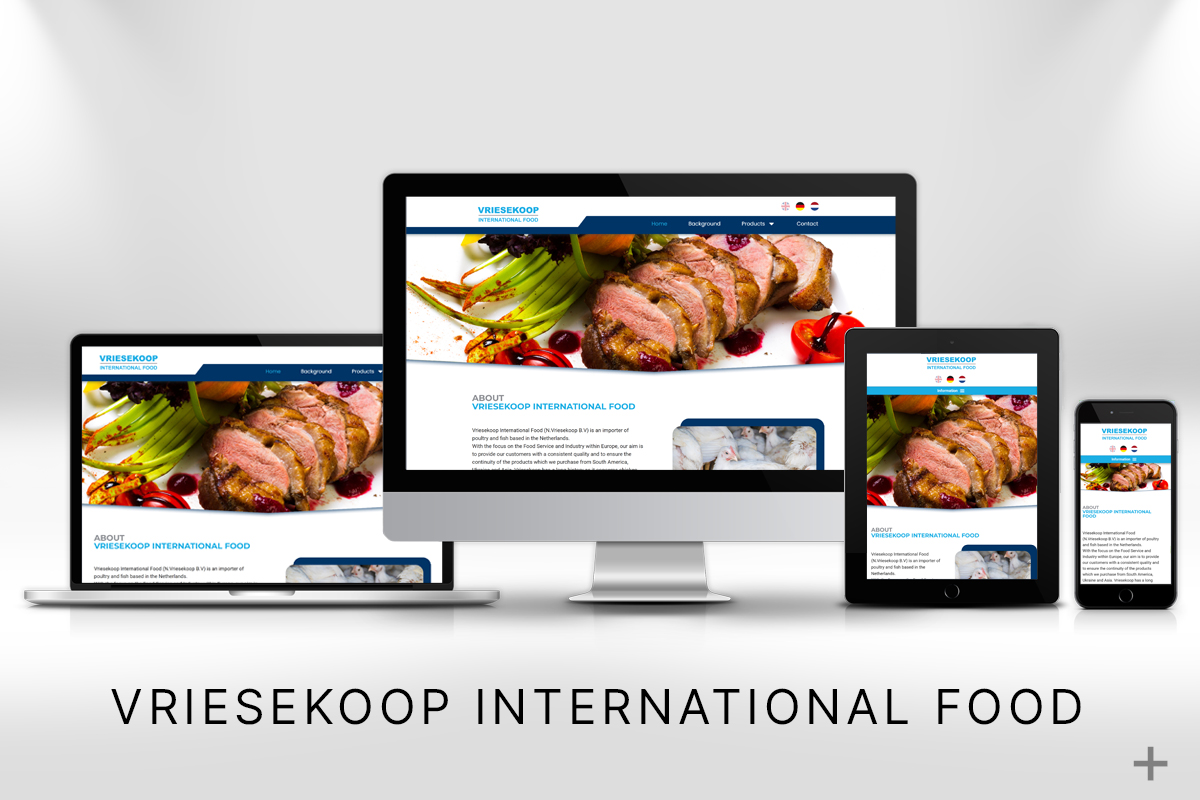 Website project website gemaakt en Google geoptimaliseerd voor Vriesekoop International Food door 2B Media uit Delft