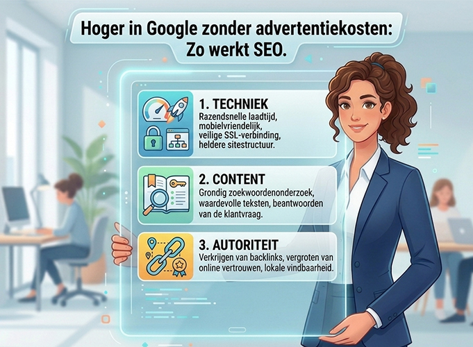 Hoger in Google zonder advertentiekosten: Zo werkt SEO